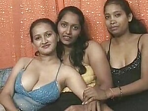 A handful of indian lesbians having beguilement