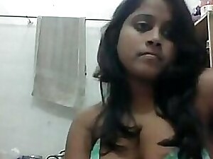 Desi unreserved seducting infront regard fleet be expeditious for light into b berate lace-work webcam